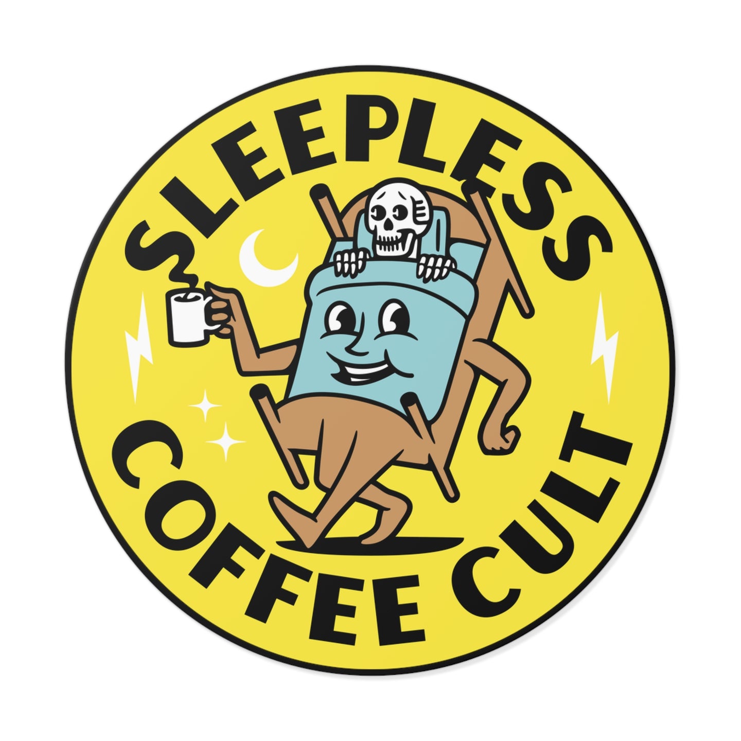 SLEEPLESS COFFEE CULT STICKER