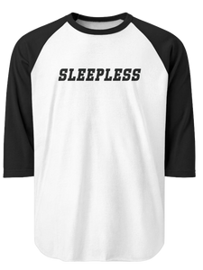 SLEEPLESS THREE-QUARTER SLEEVE RAGLAN TEE