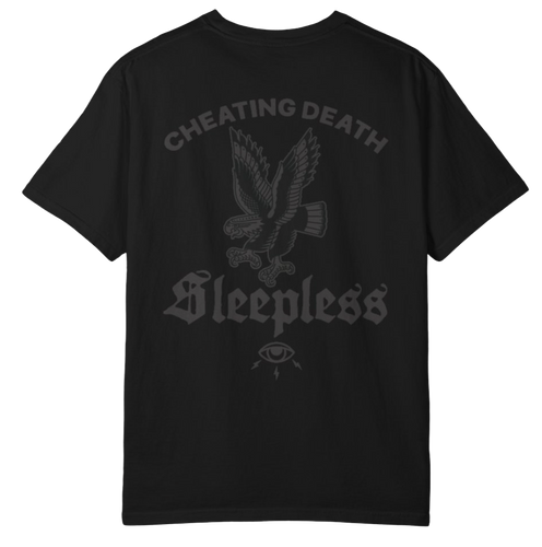 BLACKED OUT CHEATING DEATH TEE