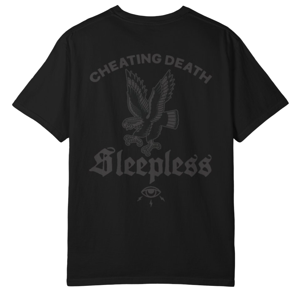 BLACKED OUT CHEATING DEATH TEE